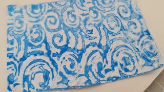 mini tutorial shibori imitation from polymer clay [upl. by Enyrehtac]