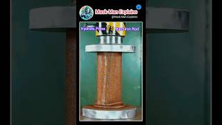 Hydrolic Press VS Iron rod easy science Experiment science experiment water shorts hydrolic [upl. by Aneez]