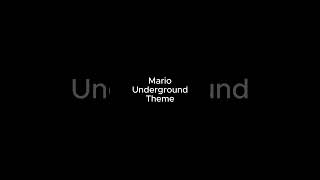 Mario Underground Theme shorts [upl. by Nitsugua]