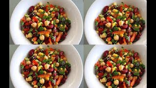 Recette de salade de haricots rouges  cuisine  aliments  recettes  Mai Ismail Channel [upl. by Pacifa]