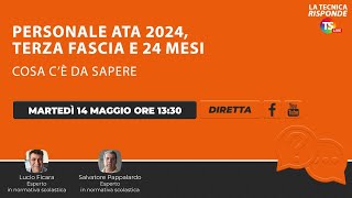 Personale Ata 2024 terza fascia e 24 mesi cosa c’è da sapere [upl. by Eetnwahs349]