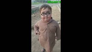 Pathan ka baccha piche to dekho  Cute boy looking like doreamon [upl. by Nallek38]