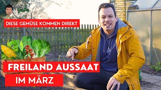 Freiland Aussaat März  Alle Gemüse für die März Aussaat [upl. by Dagnah]