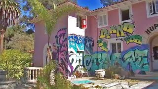 A look inside a Bel Air mansion covered in graffiti [upl. by Hpeosj718]