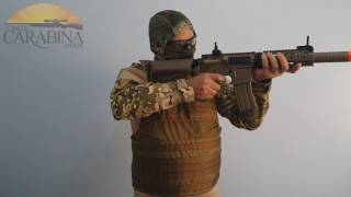 RIFLE AIRSOFT ELÉTRICO  M4A1 RIS CQB  CYMA [upl. by Aicined465]