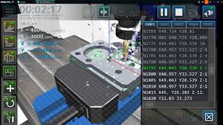 cnc vmc simulatorFanucFAO [upl. by Bradstreet598]