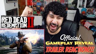 Red Dead Redemption 2 Official GAMEPLAY VIDEO l TRAILER REACTION [upl. by Newol]