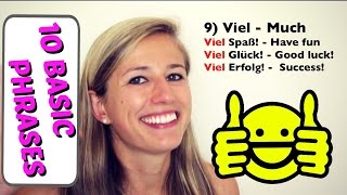 GERMAN LESSON 55 10 Basic German Words EVERY Beginner MUST know [upl. by Ecneps171]