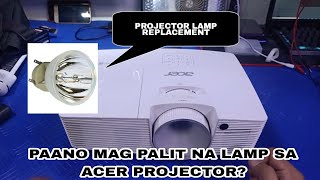 HOW TO REPLACE ACER PROJECTOR LAMPacerprojector [upl. by Noel194]