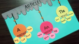 Articles TLM  How To Make Articles Project  articles in english grammar articles chart TLM [upl. by Aronal523]