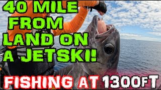 Best adventure on a jetski 40 miles from land catching big fish [upl. by Bigner]