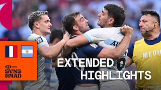 Ready for an Olympic quarterfinal  France v Argentina  HSBC SVNS Madrid Final  Highlights [upl. by Culbert]