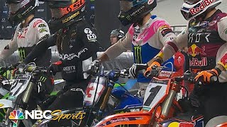 Supercross Round 10 in Detroit  EXTENDED HIGHLIGHTS  31222  Motorsports on NBC [upl. by Francesca]