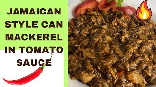 Best Jack Mackerel In Tomato Sauce  Jamaican Style  Seafood [upl. by Ceporah38]