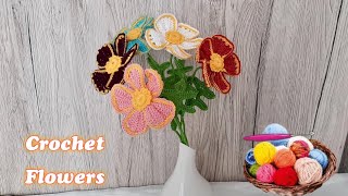 Floricele crosetate crochet flowers [upl. by Tyree]