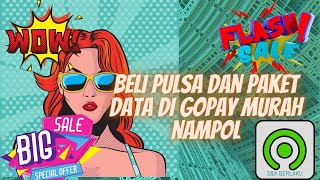 Cara Beli Paket Data dan Pulsa di Gopay Gojek [upl. by Nnewg]