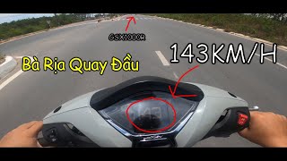 Mini Tour Bà Rịa Quay Đầu cùng SH350i  SH350i vs GSX1000R [upl. by Ahsilak]