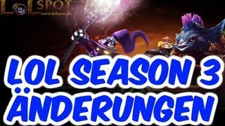 ★ LoL Season 3 Meisterschaften Items amp Jungle  Überblick einiger Änderungen  LoLSpotde [upl. by Amiaj]