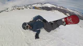 Ep 10  ZERANDO VALLE NEVADO Pista Retorno Alto  Sambavermelha snowboarding snowboard insta360 [upl. by Bussy64]