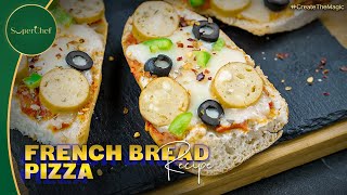 French Bread Pizza Recipe  Quick Cheesy and Delicious Snack [upl. by Shanney]