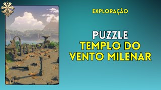 Puzzle no Templo do Vento Milenar  Genshin Impact [upl. by Helbonnah832]