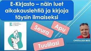 Lue lehtiä ja kirjoja ilmaiseksi  uusi kansallinen eKirjasto on avattu [upl. by Rotman327]