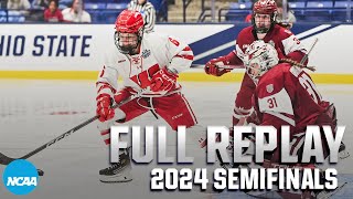 Wisconsin vs Colgate 2024 NCAA womens hockey semifinals  FULL REPLAY [upl. by Preciosa]