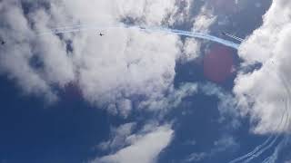 RAAF Roulettes Australia Day display over Melbourne [upl. by Ramsay]