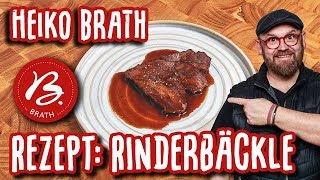 Rezept Rinderbacke  Metzgerei Brath  Fleischwerkstatt [upl. by Kinom]