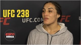 Tatiana Suarez Fought through a neck injury in win vs Nina Ansaroff  UFC 238  ESPN MMA [upl. by Ayet]