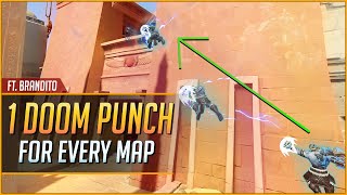 1 DOOMFIST DIAGONAL PUNCH for EVERY MAP ft Brandito [upl. by Kinata]