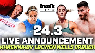 CrossFit Open Workout 243 Live Announcement [upl. by Niple]