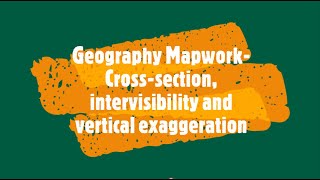 Geography Mapwork Crosssection intervisibility vertical exaggeration [upl. by Affrica]