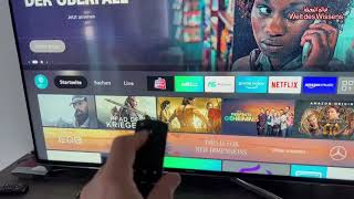 Amazon Fire tv Fernbedienung mit jeder Fernseher verbinden any smart tv with fire tv Controlling [upl. by Efren507]