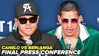 Canelo vs Edgar Berlanga • Final Press Conference amp Face Off Video [upl. by Hsiri]