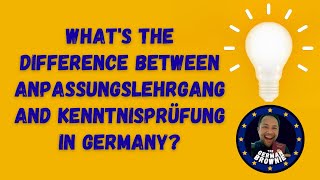 Difference Between Anpassungslehrgang and Kenntnisprüfung  International Nurses in Germany [upl. by Ardnaik]