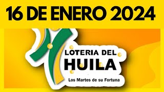 Resultado de LOTERIA del HUILA del martes 16 de ENERO de 2024 💫✅💰 [upl. by Therine625]