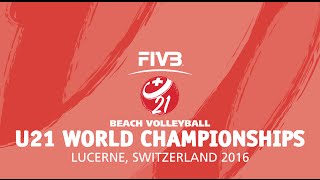 FIVB U21 Beach Volleyball World Champs  Lucerne  Quarter Finals [upl. by Won]