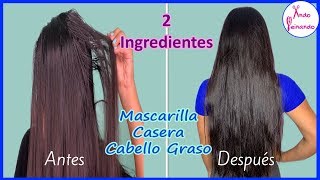 Mascarilla Casera Para Cabello Graso  Solo con Dos Ingredientes [upl. by Neil]