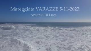 mareggiata varazze 5  11 2023  4k  Antonio Di Luca [upl. by Grobe]