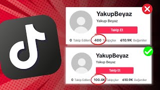 5 SANİYEDE 100000 TİKTOK TAKİPÇİ 😎 TİKTOK TAKİPÇİ HİLESİ [upl. by Rawdan]