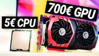 5€ CPU mit 700€ Grafikkarte 4K GAMING TEST [upl. by Trillby]