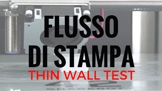 Come calibrare il Flusso di stampa  Thin wall test  Flow tuning [upl. by Roberta236]