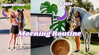 MORNING ROUTINE of an equestrian  Riding  uni [upl. by Warrenne415]