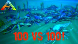 ARK Survival Evolved  100 Eurypterid VS 100 Scorpions  POISON HAS NO EFFECT [upl. by Noislla]