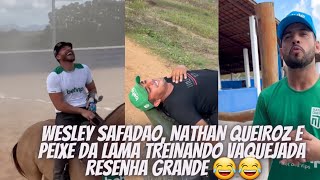 RESENHA NO HARAS DE WESLEY SAFADAO COM NATHAN QUEIROZ E PEIXE DA LAMA [upl. by Sharia]