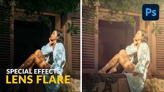 How to Add a Lens Flare Effect in Photoshop [upl. by Adnof774]