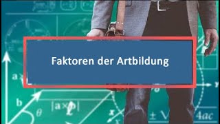 Faktoren der Artbildung [upl. by Chee]