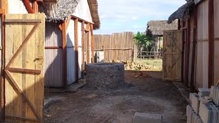 Madagascar Nosy Be building the bungalows [upl. by Zerk934]