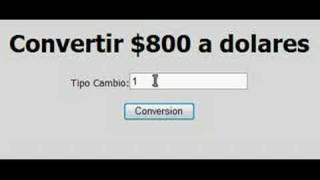 Conversion 800 pesos a dolares [upl. by Duj]